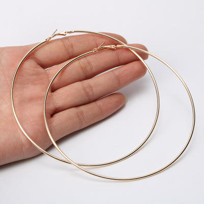 Classic Hoop Earrings 7cm - 18K Gold Plated