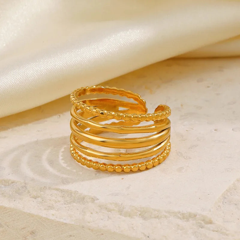 Aurora Layered Ring - 18K Gold Plated