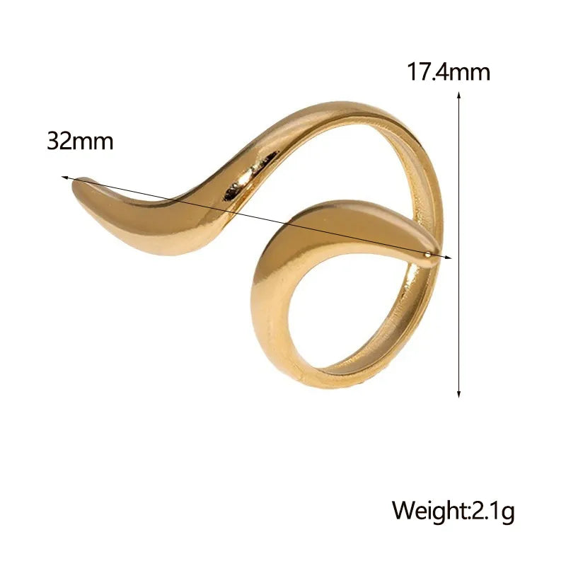 Cocktail Ring - 18k Gold Plated