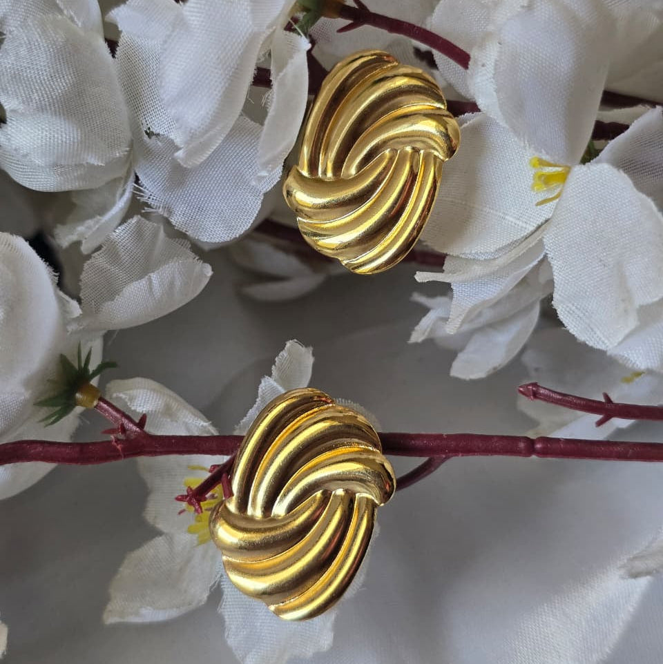 Classic Rope Knot Studs - 18K Gold Plated