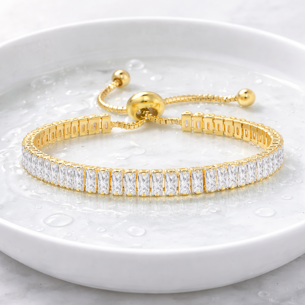 Baguette CZ Tennis Bracelet
