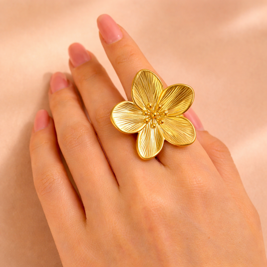 Blossom Textured Ring
