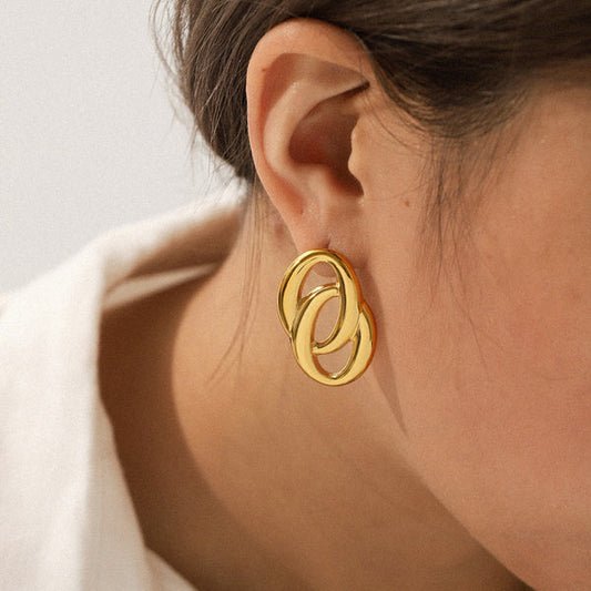 Abstract Knot Stud Earrings