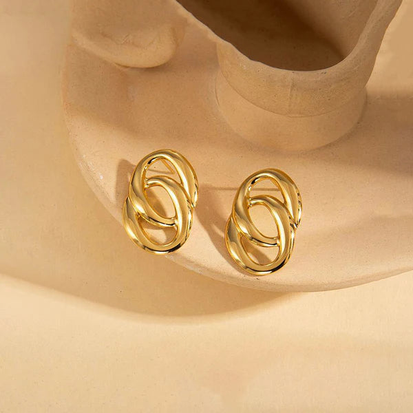Abstract Knot Stud Earrings