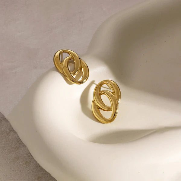 Abstract Knot Stud Earrings