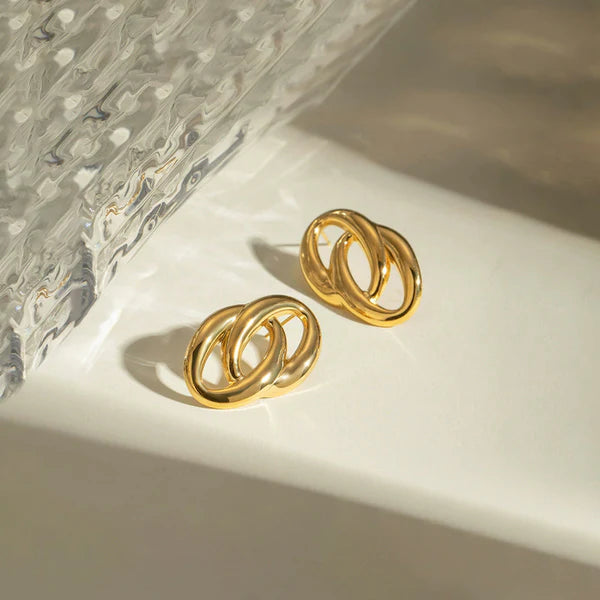 Abstract Knot Stud Earrings