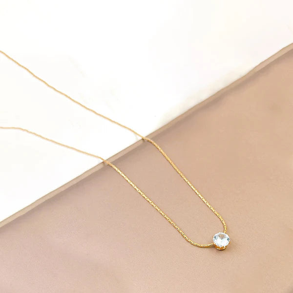 Solitaire Pendant Necklace
