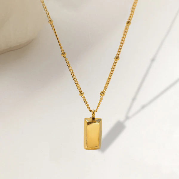 Minimal Bar Pendant Necklace