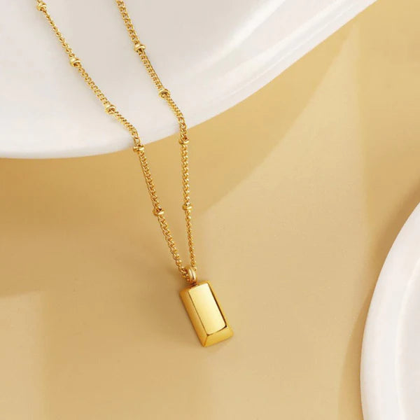 Minimal Bar Pendant Necklace