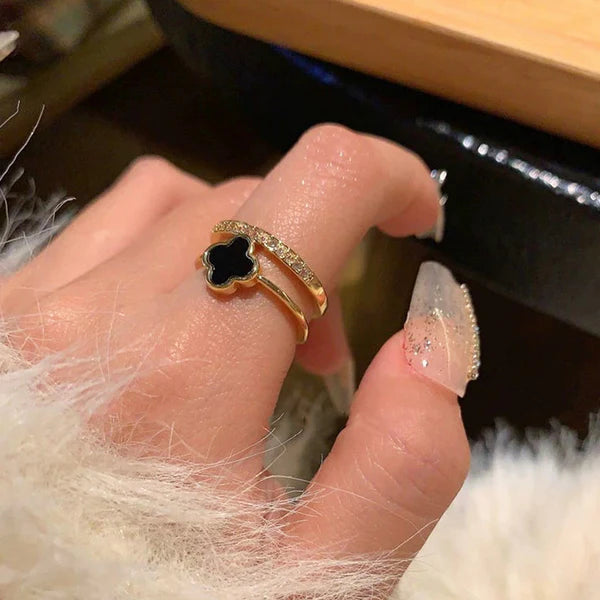 Lucky Clover Duo Band Ring