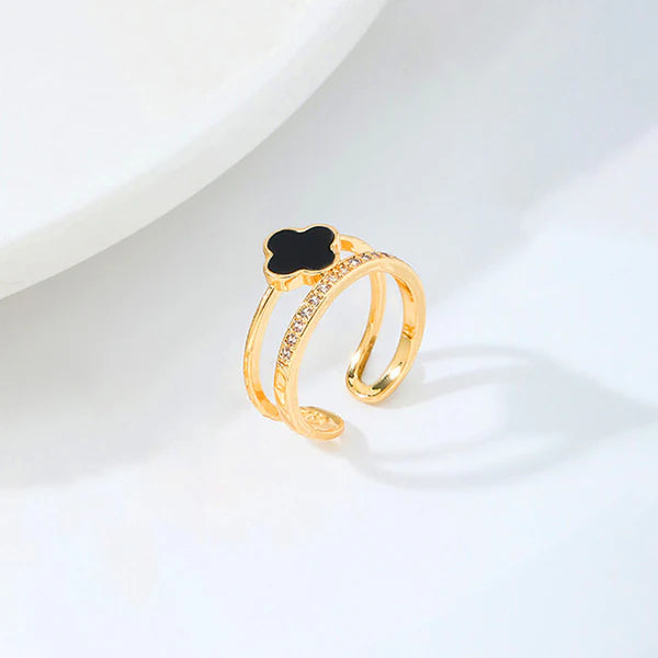 Lucky Clover Duo Band Ring