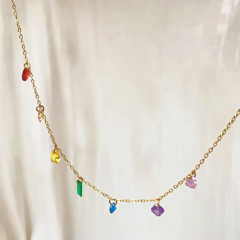 Multicolor Charm Necklace