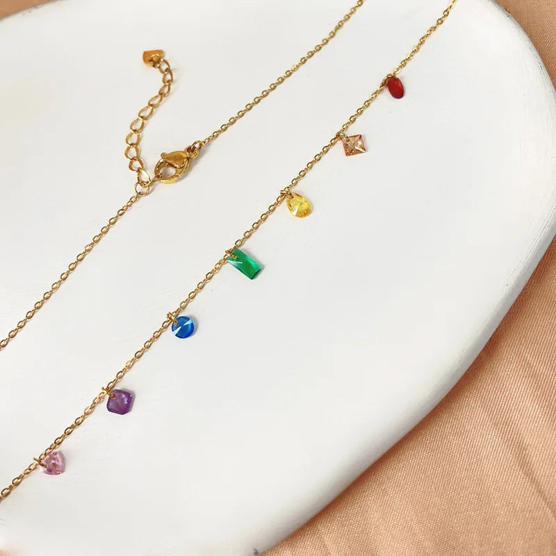 Multicolor Charm Necklace