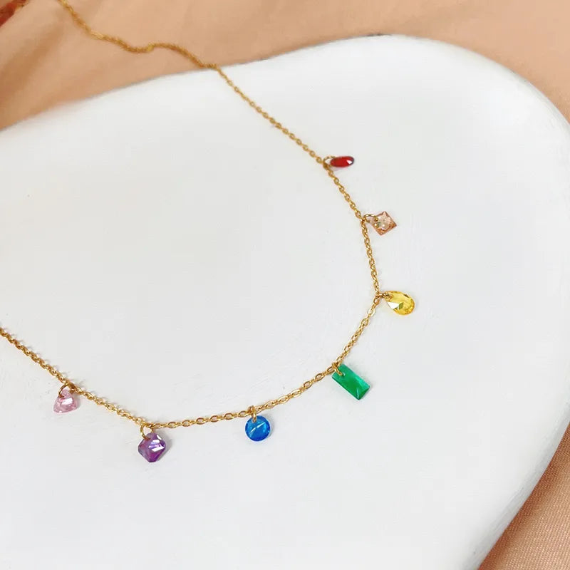 Multicolor Charm Necklace