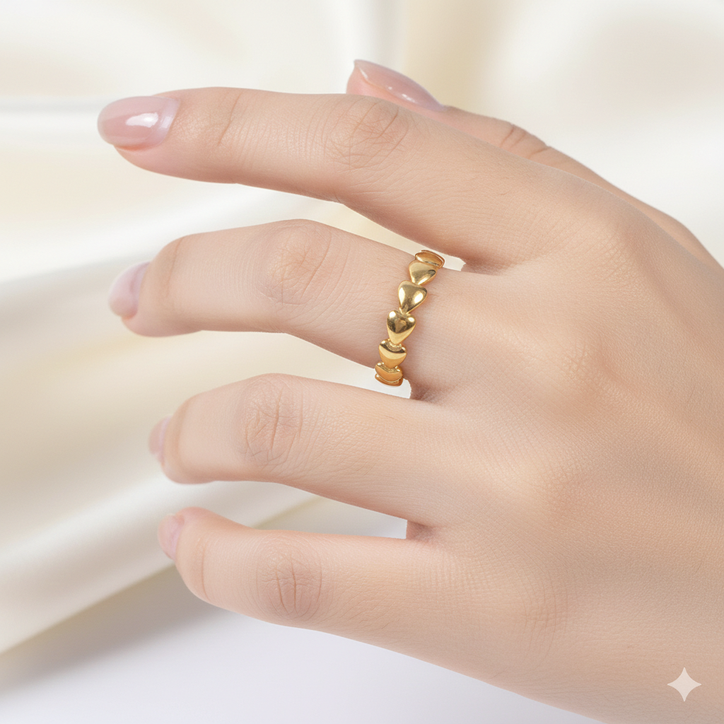 Hearts Adjustable Rings