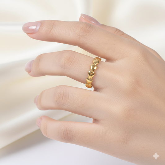 Hearts Adjustable Rings