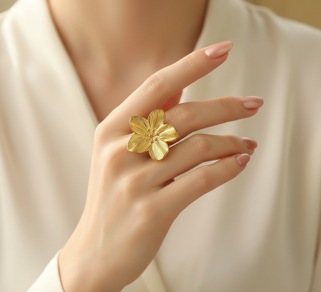 Blossom Textured Ring