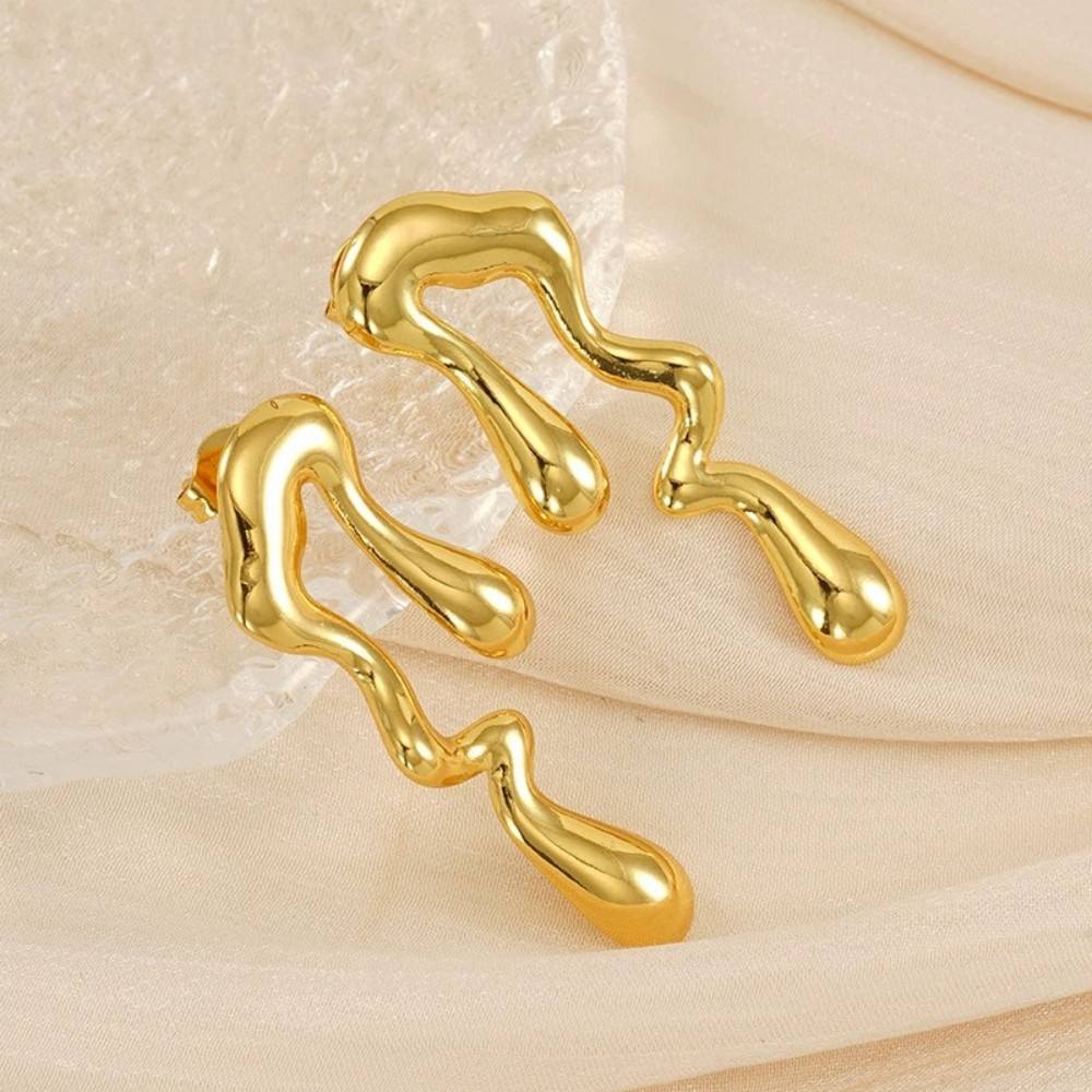 Melt Design Stud-Drop Earrings