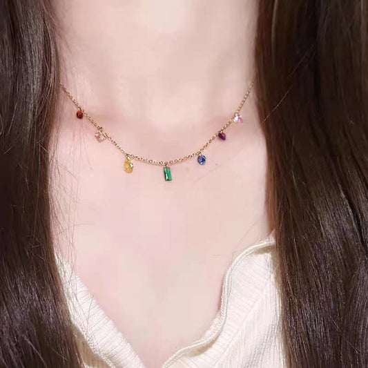 Multicolor Charm Necklace