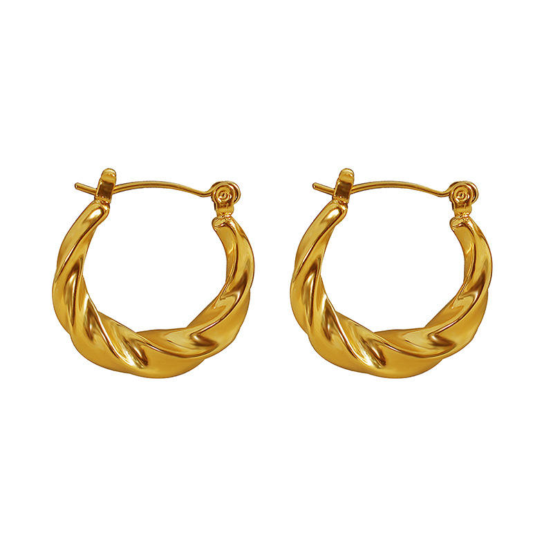Twisted Hoop Earrings