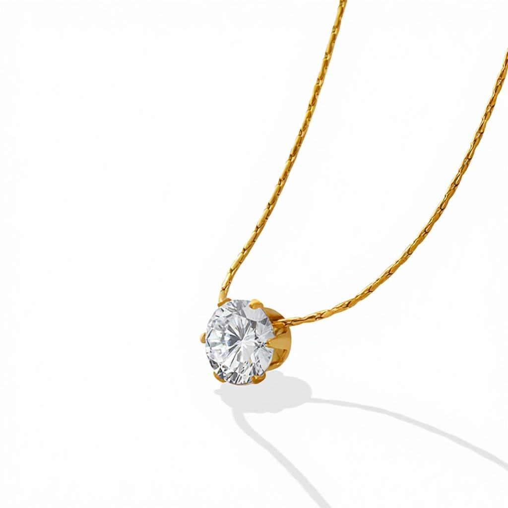 Solitaire Pendant Necklace