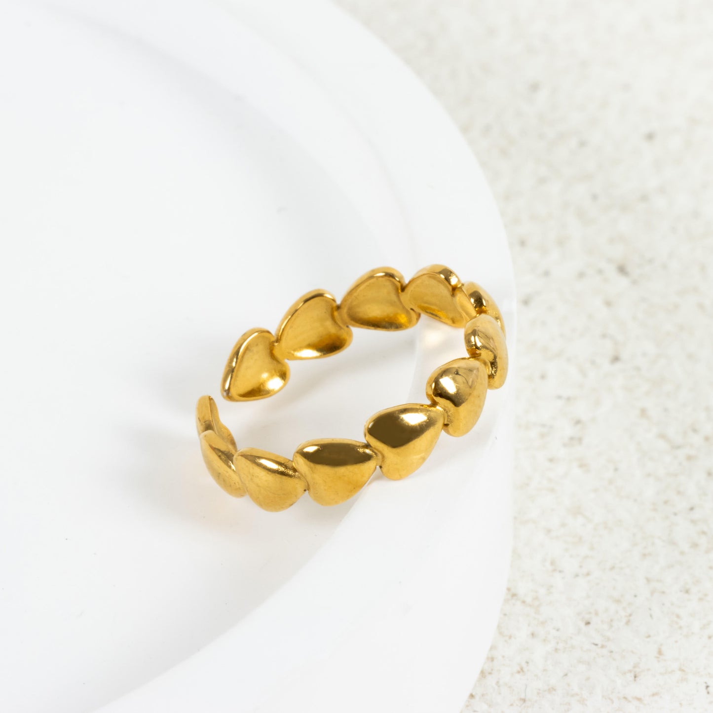 Hearts Adjustable Rings