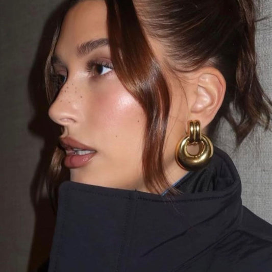 Chunky Dome Hoop Earring