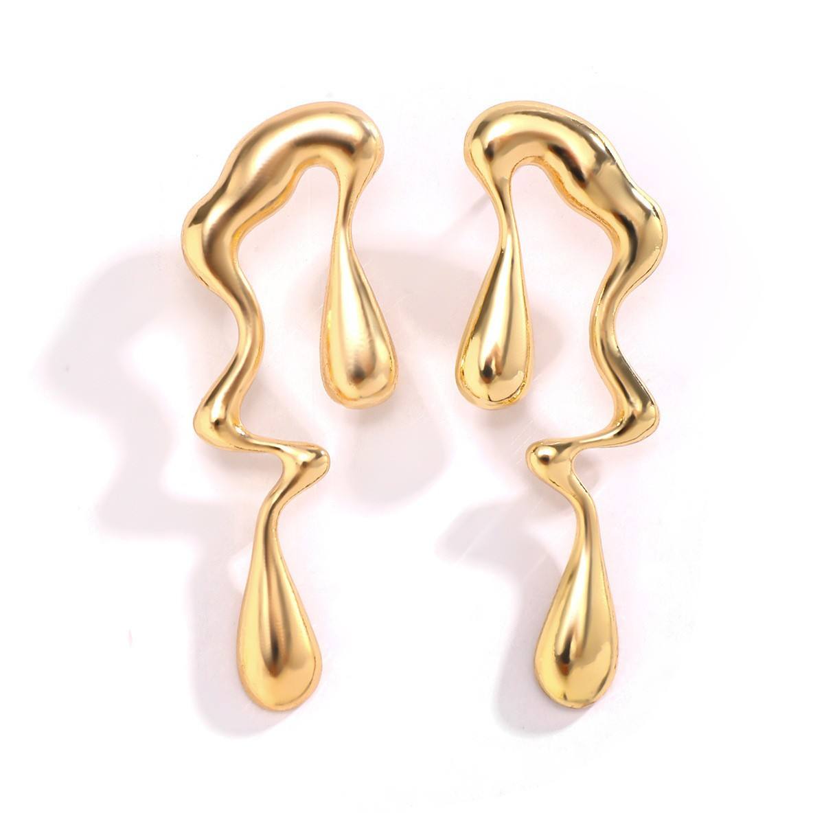 Melt Design Stud-Drop Earrings