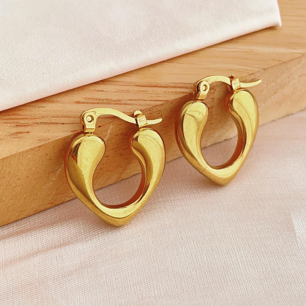 Heart Hoop Earrings