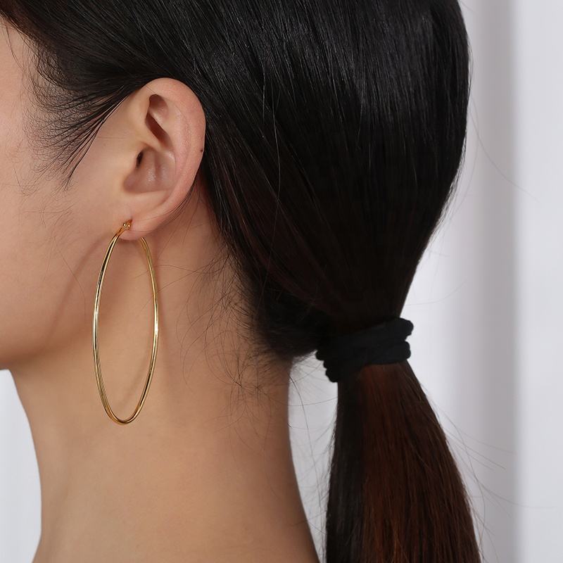 Round Hoop Earrings 5cm