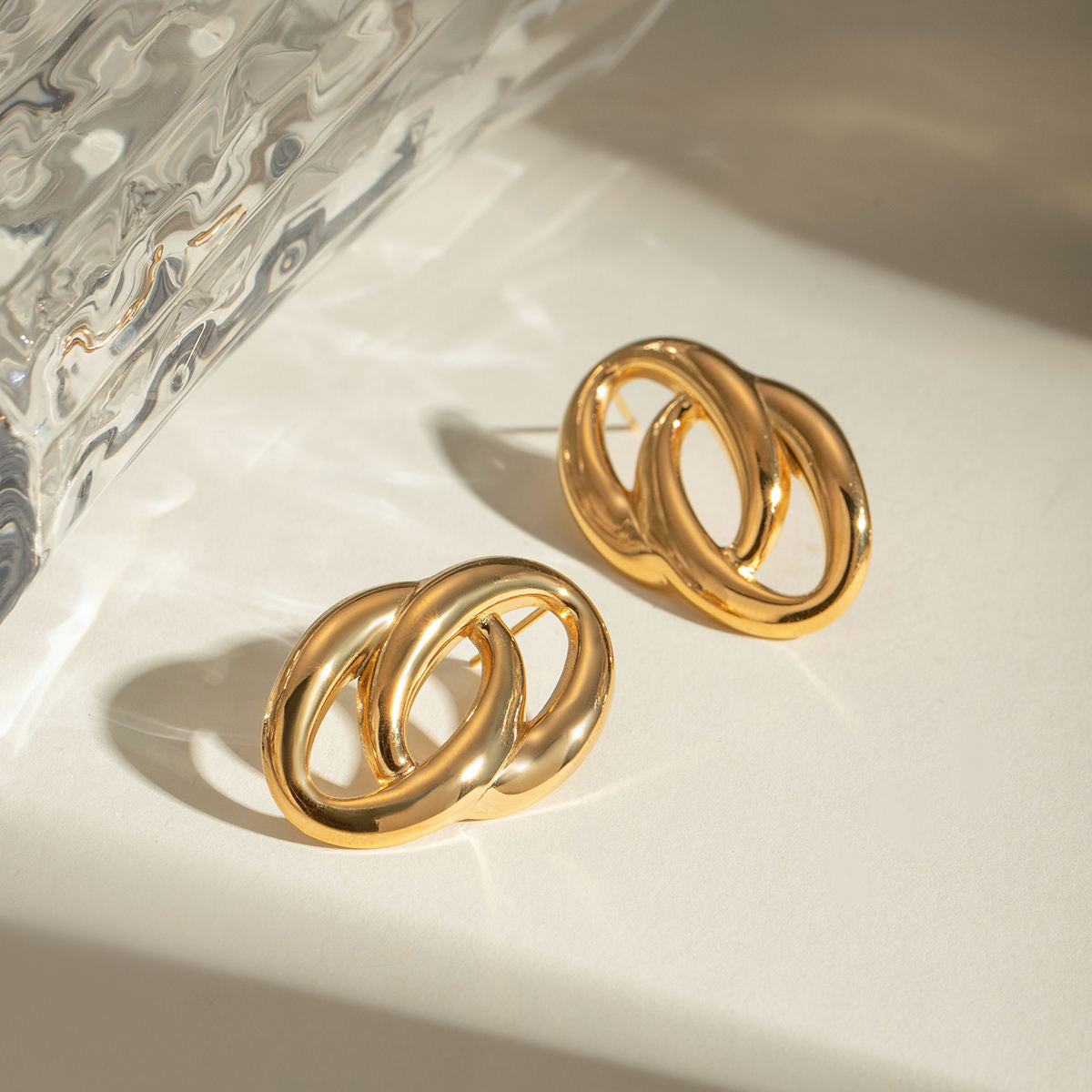 Abstract Knot Stud Earrings