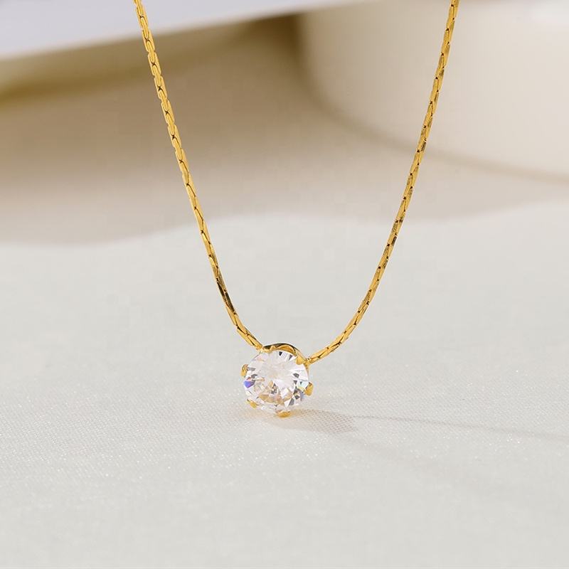 Solitaire Pendant Necklace