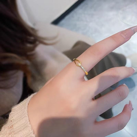 Minimal Zirconiat Ring - 18K Gold Plated