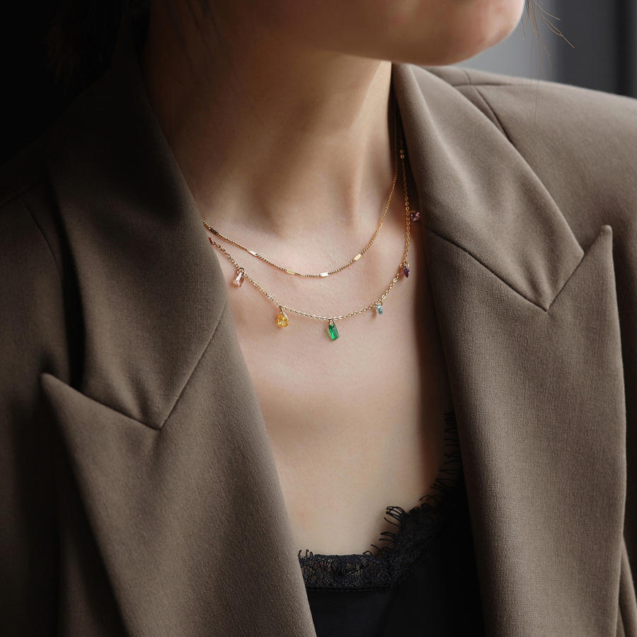 Multicolor Charm Necklace