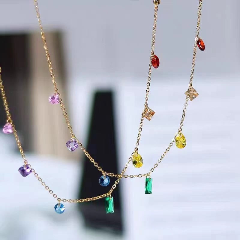 Multicolor Charm Necklace