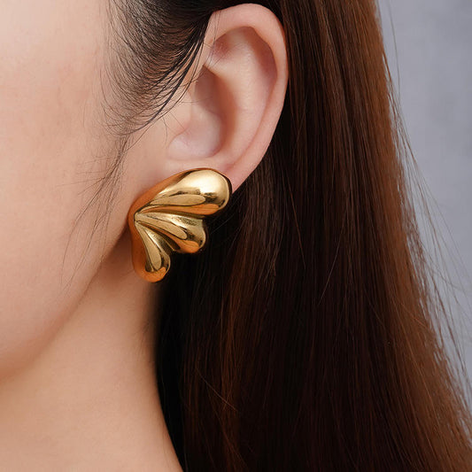 Wings Stud Earrings - 18k Gold Plated