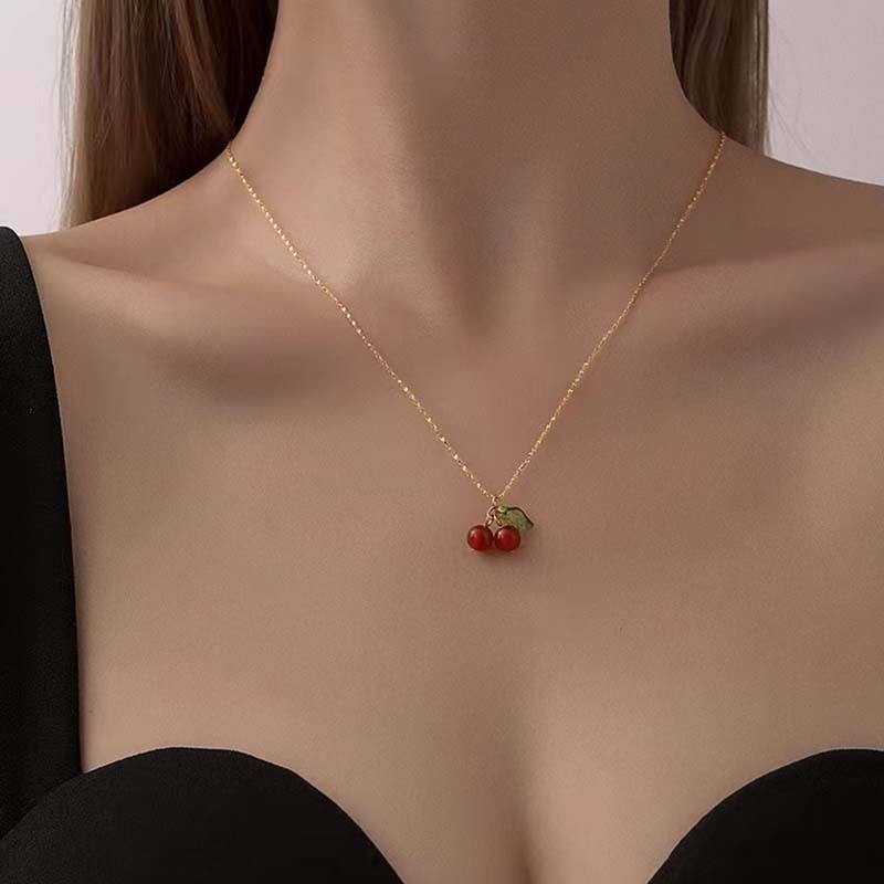 Classic Cherry Necklace