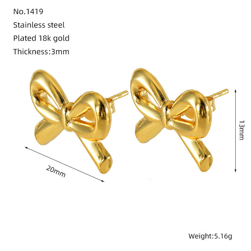 Bow knot Stud Earrings