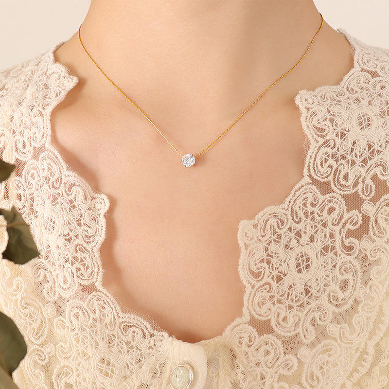 Solitaire Pendant Necklace