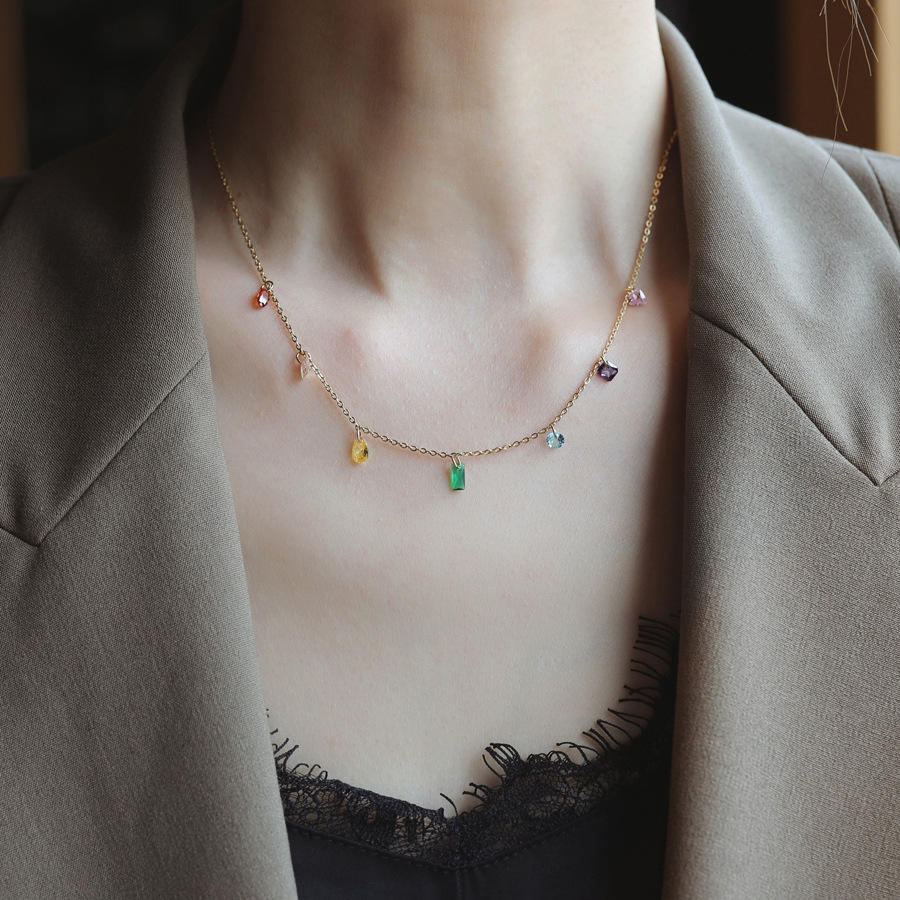 Multicolor Charm Necklace