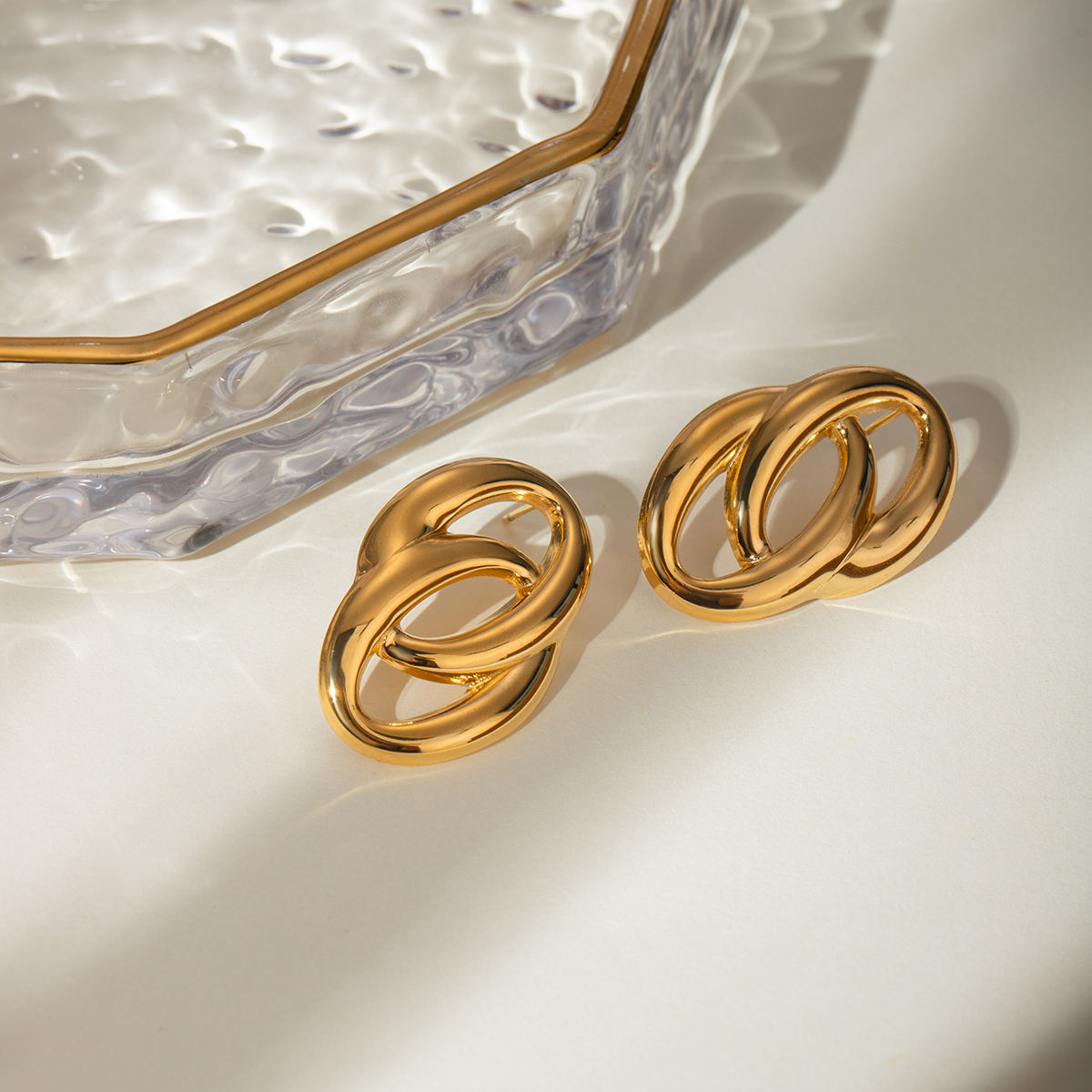 Abstract Knot Stud Earrings