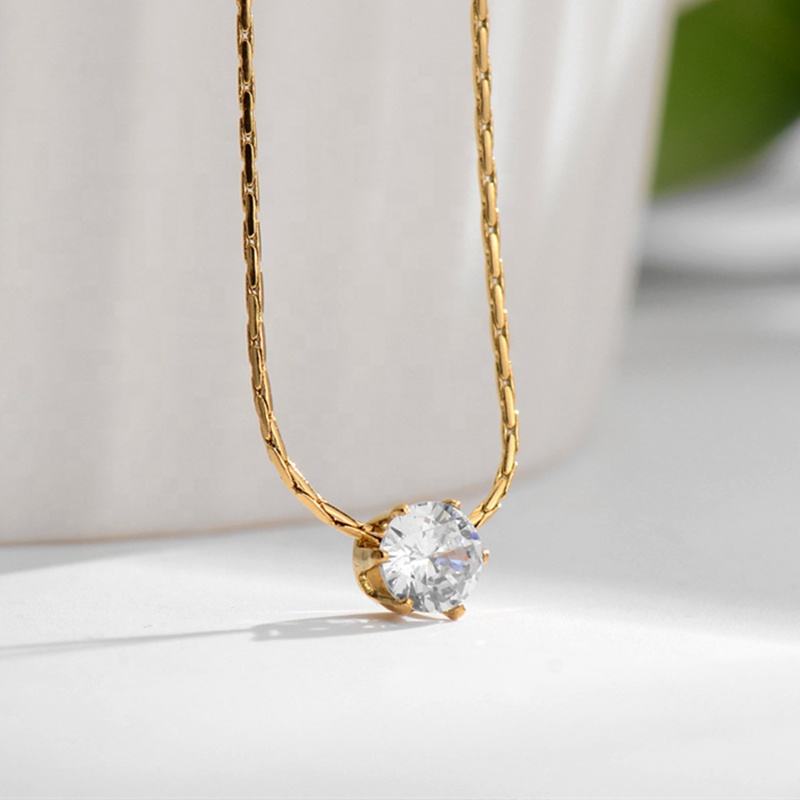 Solitaire Pendant Necklace