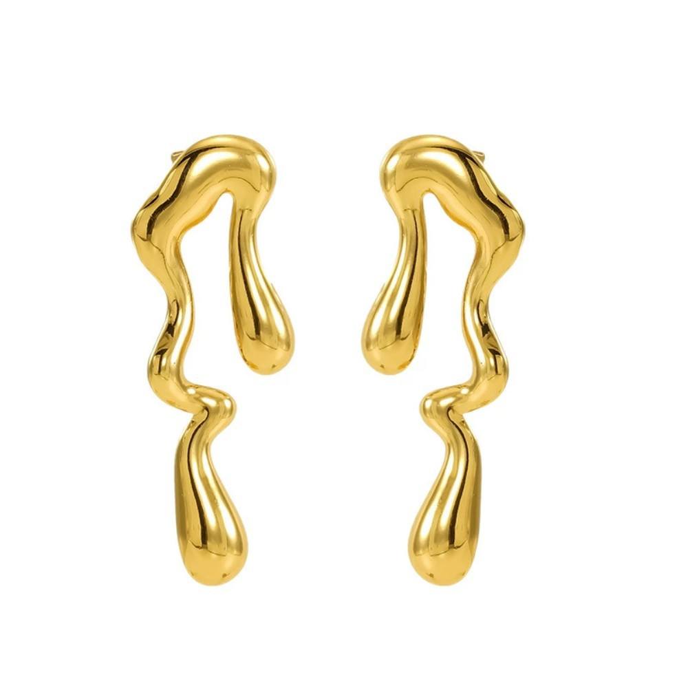 Melt Design Stud-Drop Earrings