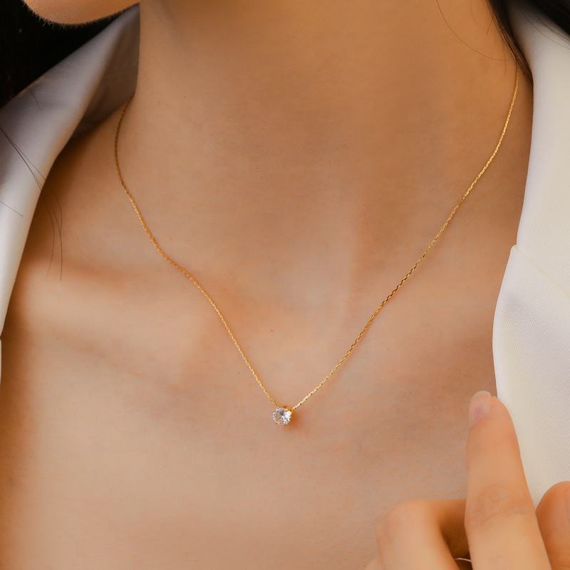 Solitaire Pendant Necklace