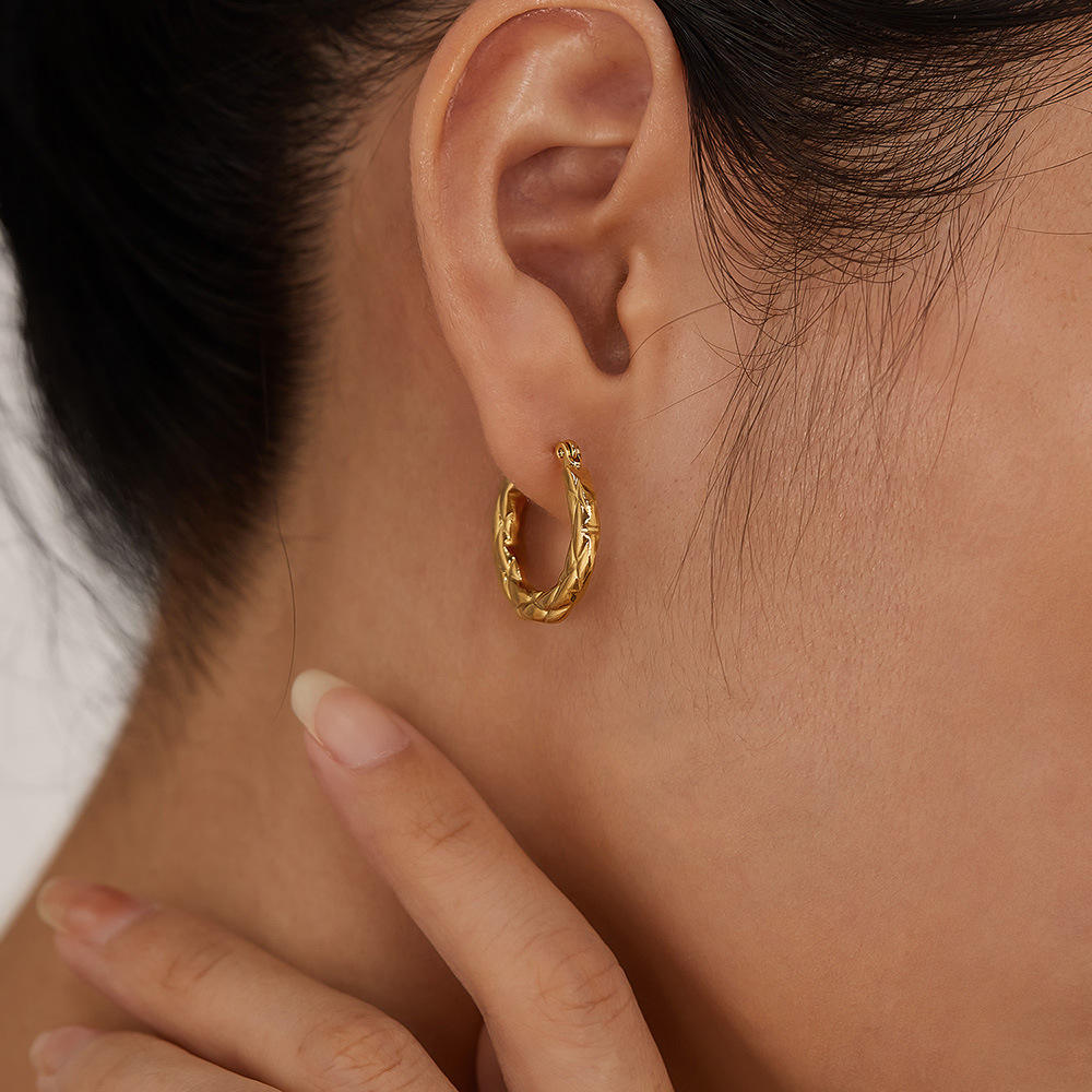 Braided Circle Hoop Earrings