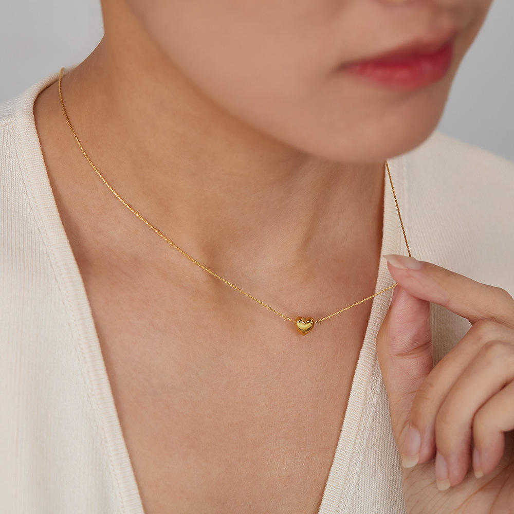 Minimal Soft Heart Necklace