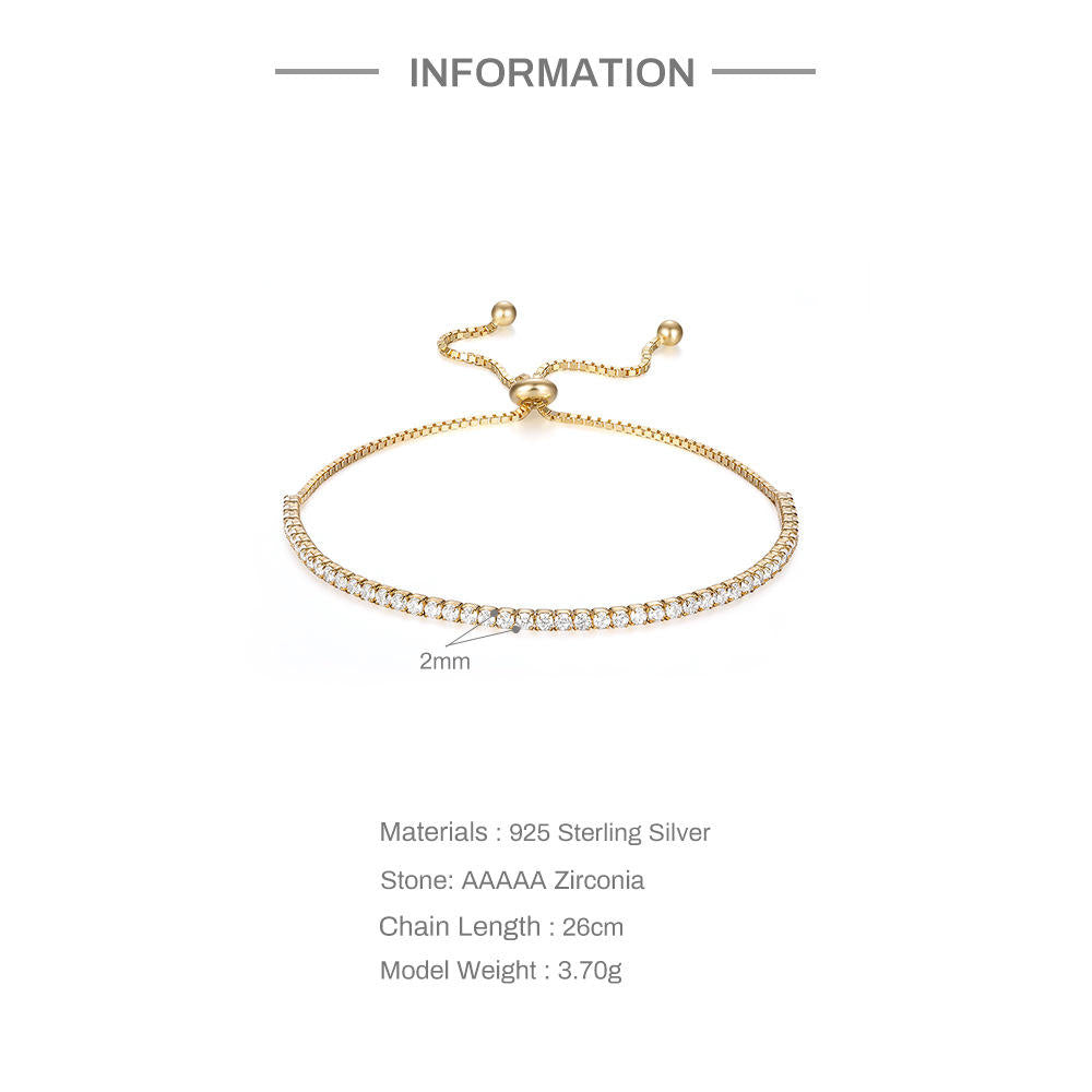 Minimal Tennis Bracelet