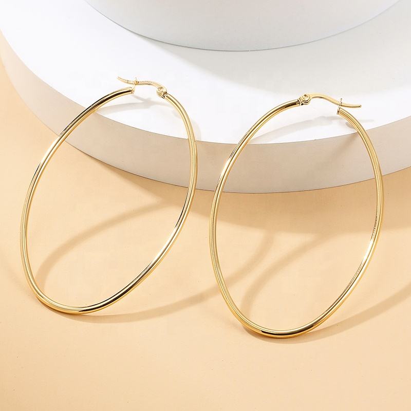 Round Hoop Earrings 5cm