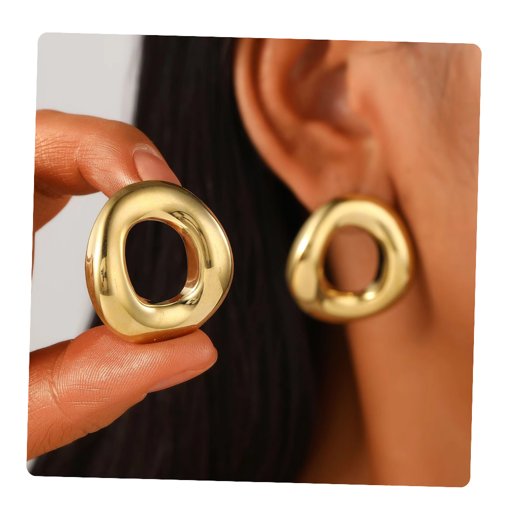 Bubble Round Studs Earrings