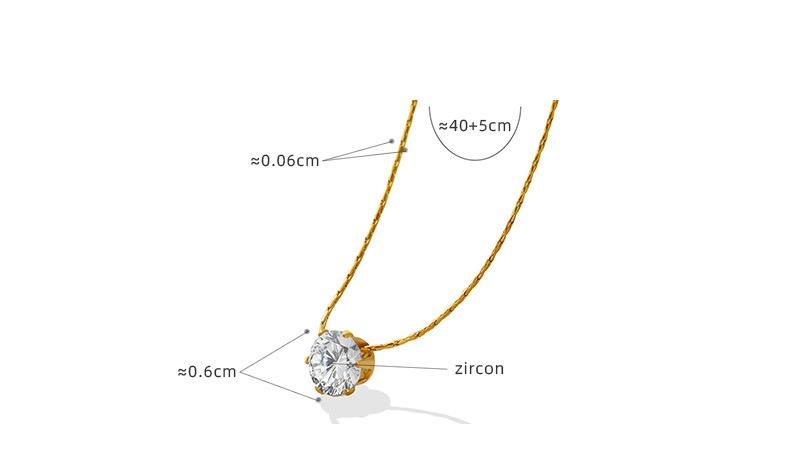 Solitaire Pendant Necklace